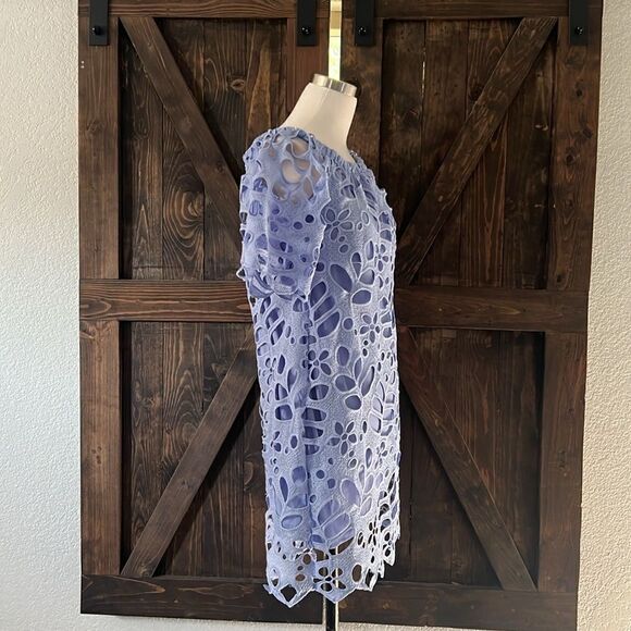 NWT PRETTYGARDEN Summer Off Shoulder Vintage Floral Lace Flare Short Sleeve Sm - Picture 4 of 12